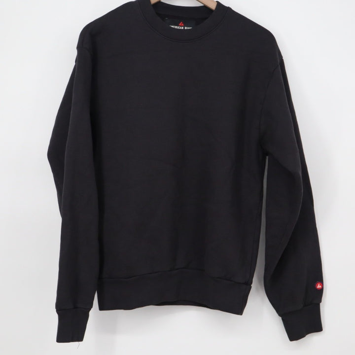 American Giant American Vintage Crew Sweatshirt Unisex Small Black Fleece Lined