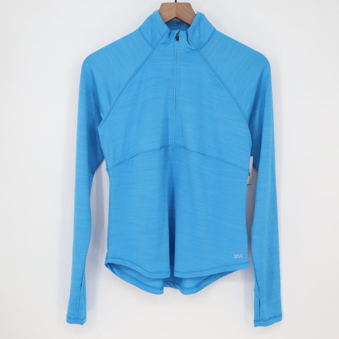 DSG Movement 1/4 Zip Pullover Aqua Blue Heather Womens Small NEW