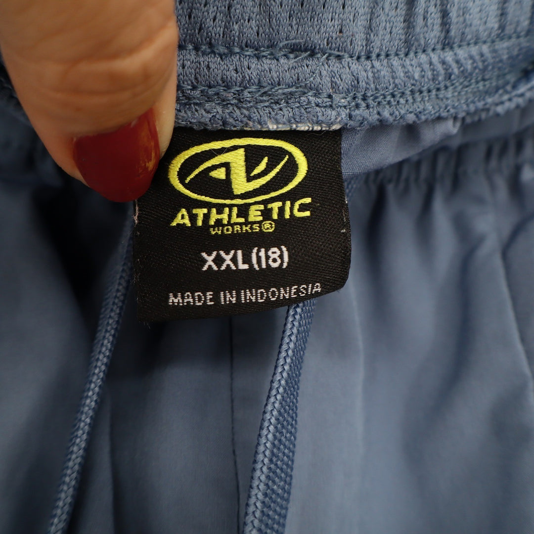 Athletic Works Shorts Boys XXL 18 DriWorks Blue Cargo Activewear Good