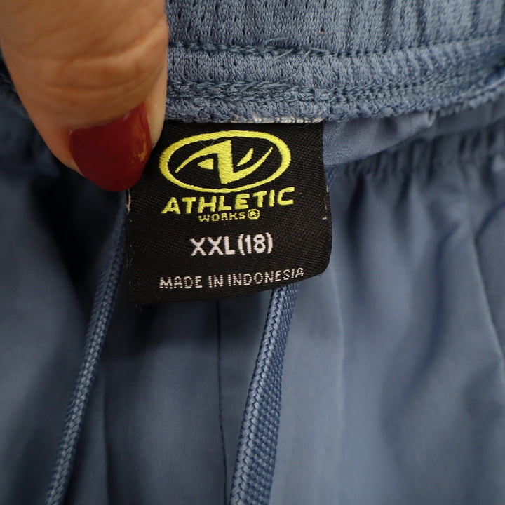 Athletic Works Shorts Boys XXL 18 DriWorks Blue Cargo Activewear Good