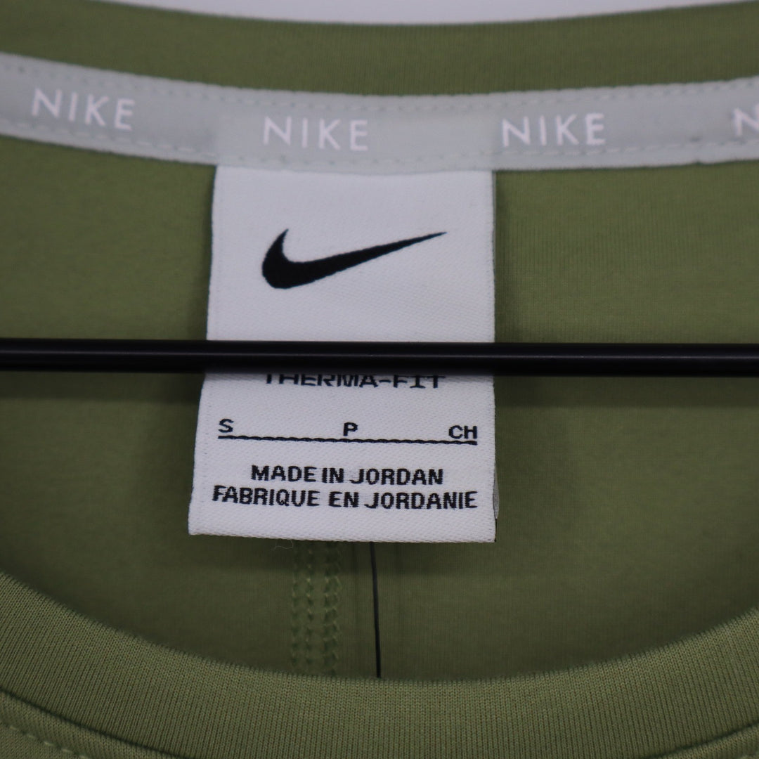 Nike Therma-FIT Womens Long Sleeve Training Top Olive Green Small NWT