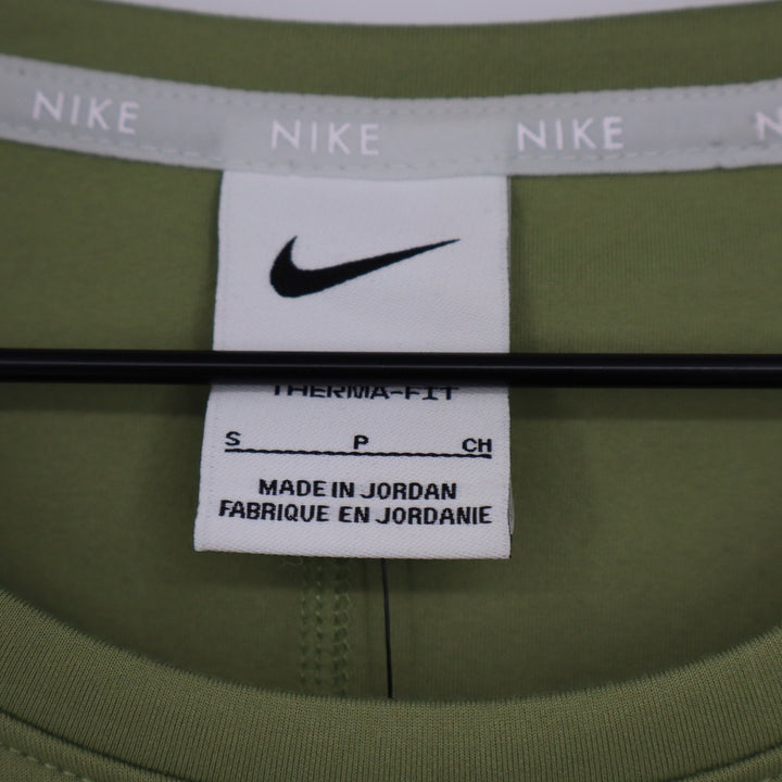 Nike Therma-FIT Womens Long Sleeve Training Top Olive Green Small NWT