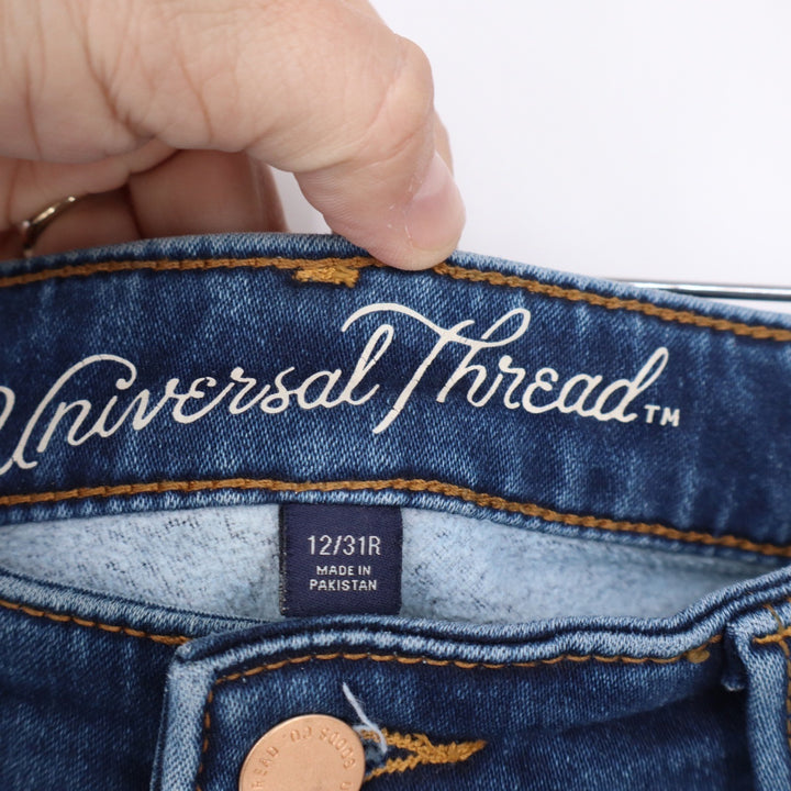 Universal Thread Womens High-Rise Skinny Jeans Dark Wash Button Fly Size 12/31R
