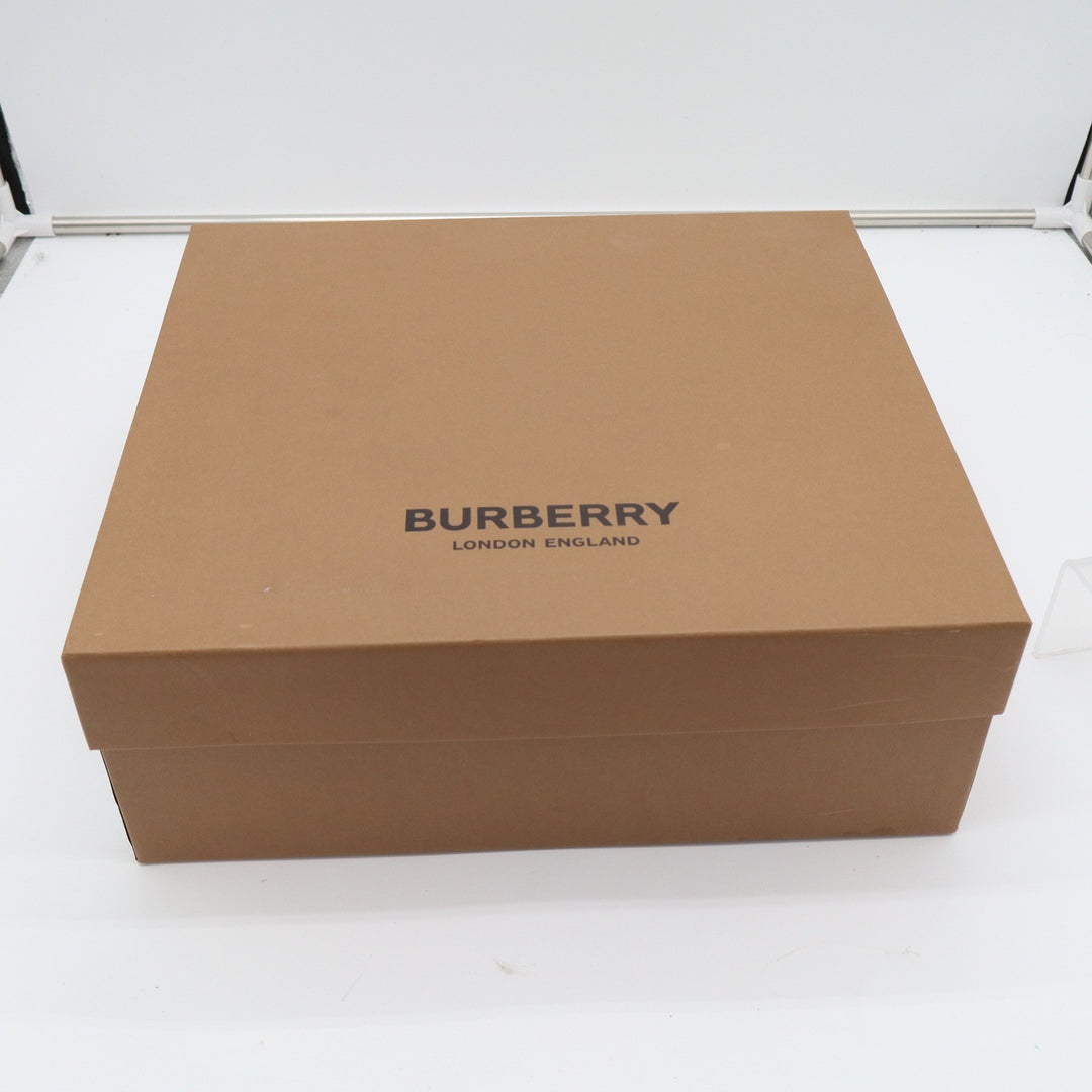 Burberry New Pryle 70 Black Leather Vintage Check Ankle Boots EU 39