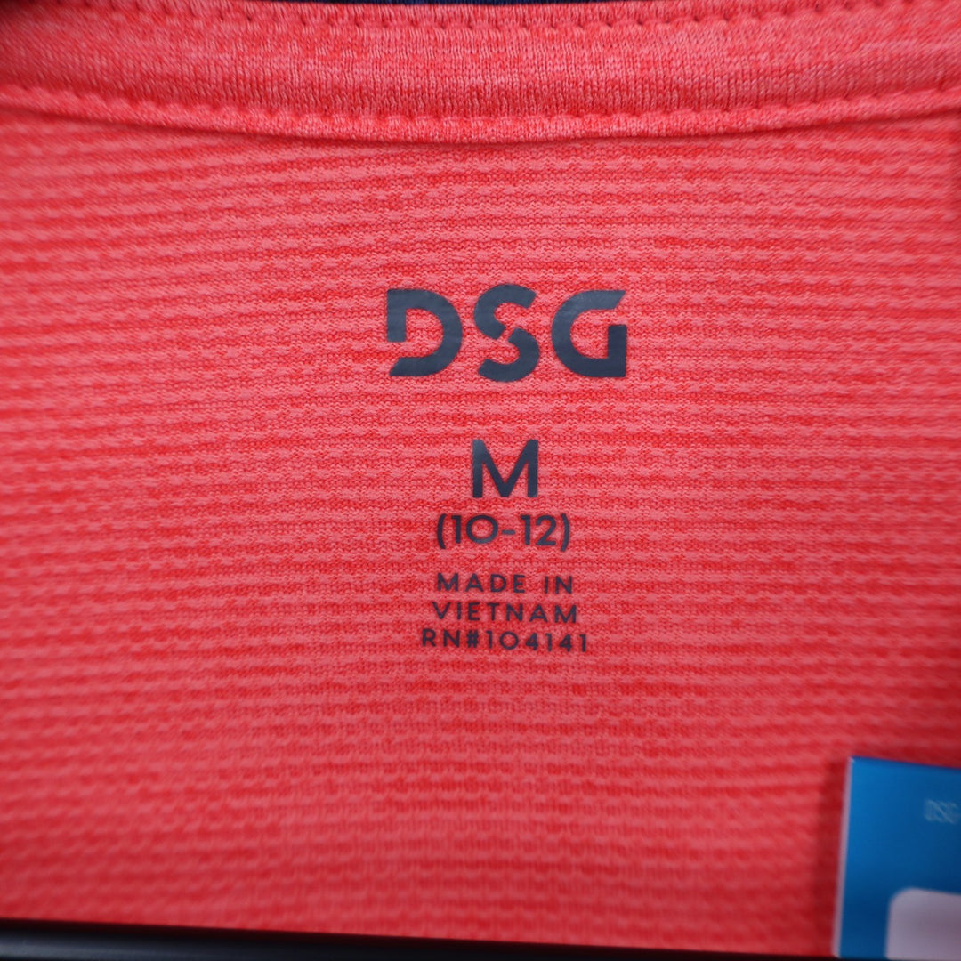 DSG Boys Pieced Graphic Movement Tee Cabana Coral Orange Navy Blue Size M 10-12