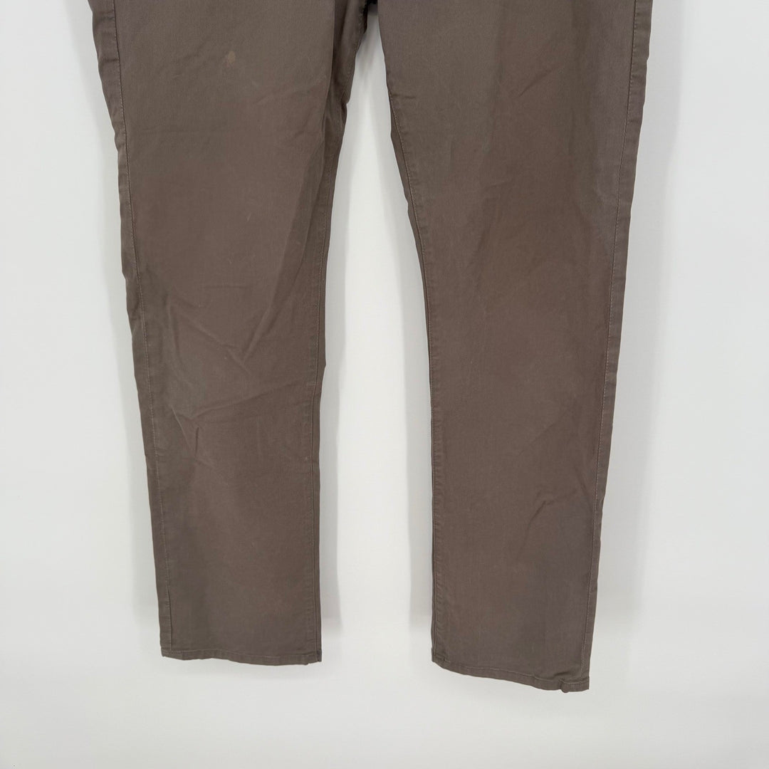 AG Adriano Goldschmied The Matchbox Slim Straight Pants Taupe Men Size 32