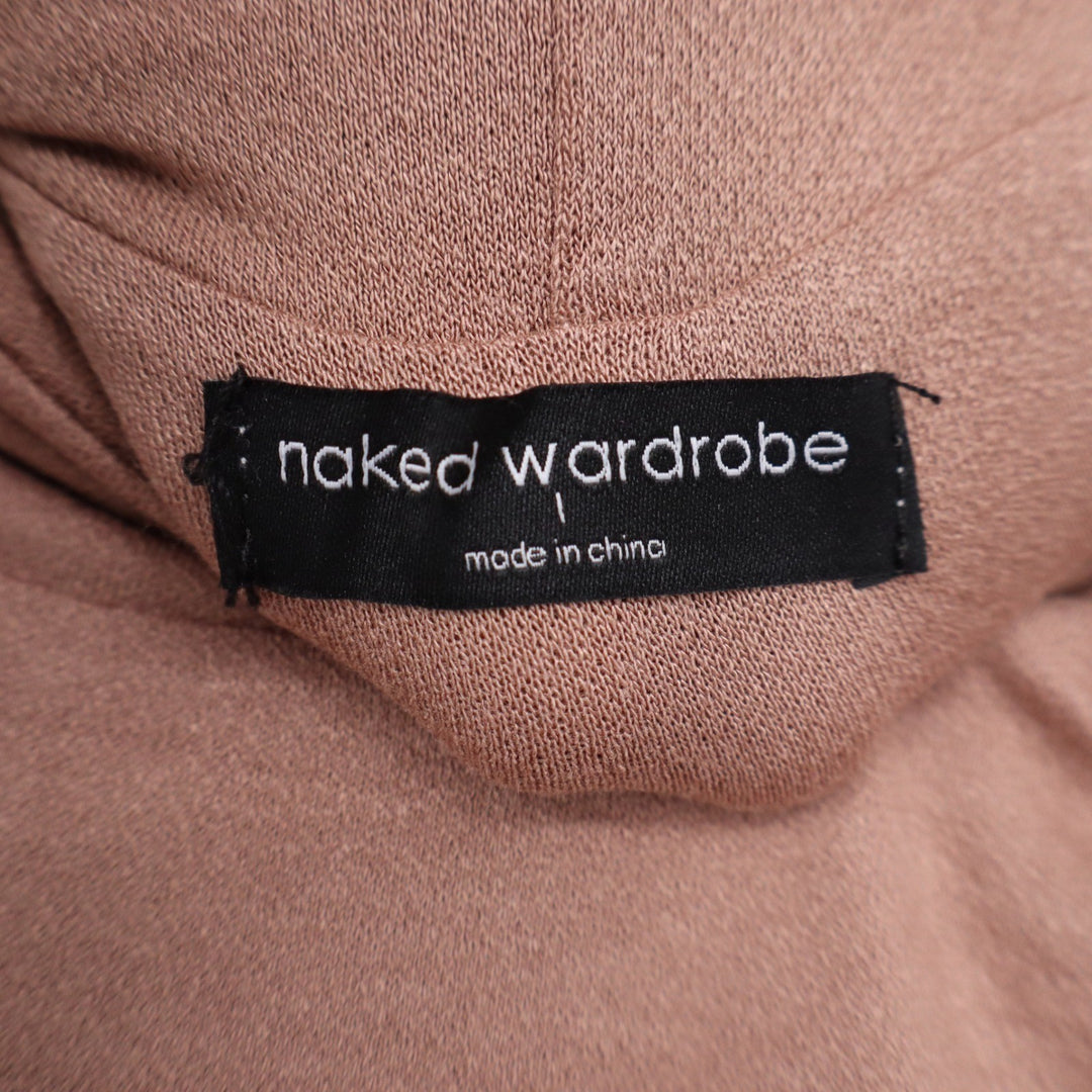 Naked Wardrobe Women's Turtleneck Long Sleeve Bodysuit Mauve Brown L