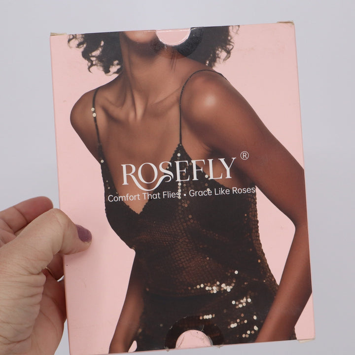 Rosefly Push Up Adhesive Bra Nude Floral Lace Wing Shape Size D