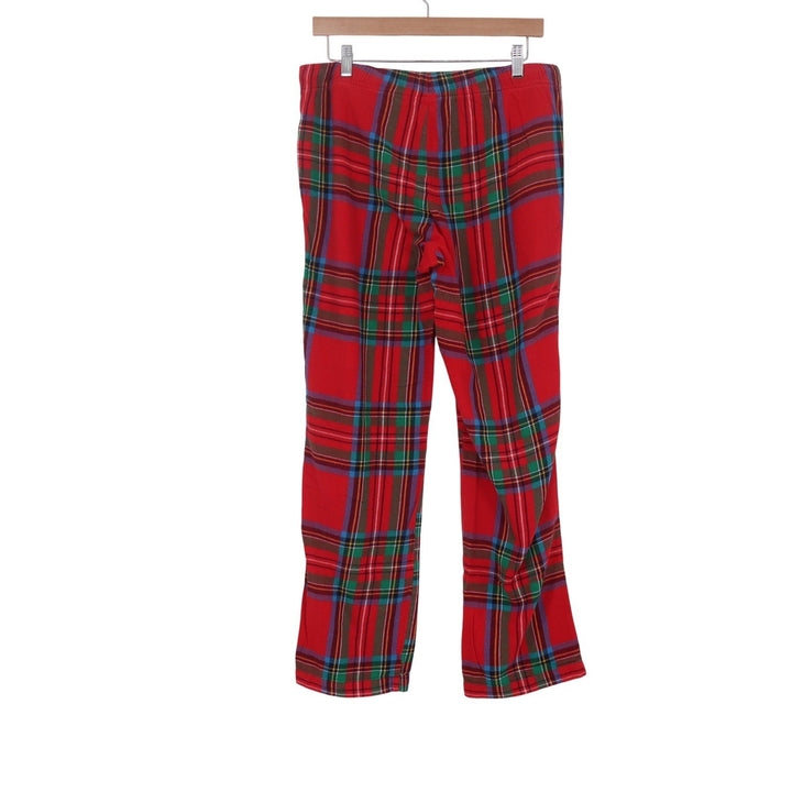 Old Navy Red Plaid Flannel Pajama Pants Drawstring Lounge Sleepwear Medium