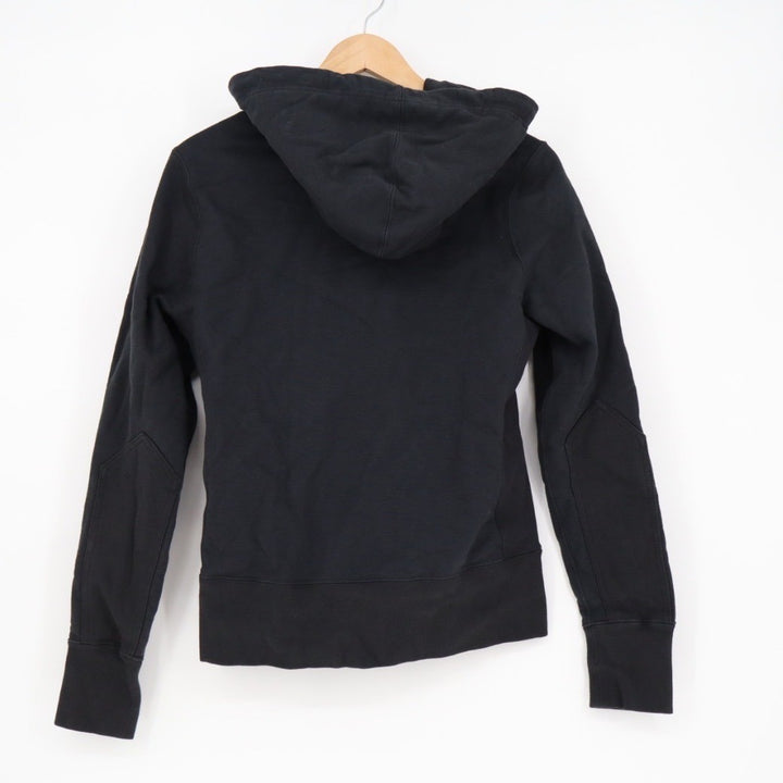 American Giant Womens Black Cotton Full Zip Hoodie Sweatshirt Size S Made in USA