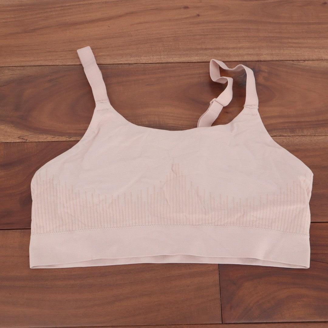 Bali Dfmsbr Seamless Bralette Bra Womens Large Pink Stretch Adjustable Strap
