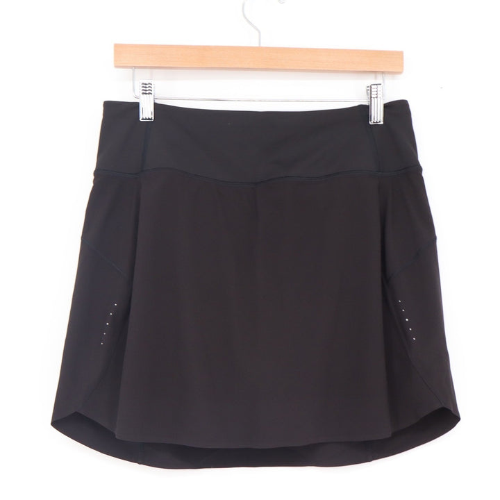 Athleta Run With It 16" Skort Black Athletic Running Skirt Womens Medium M