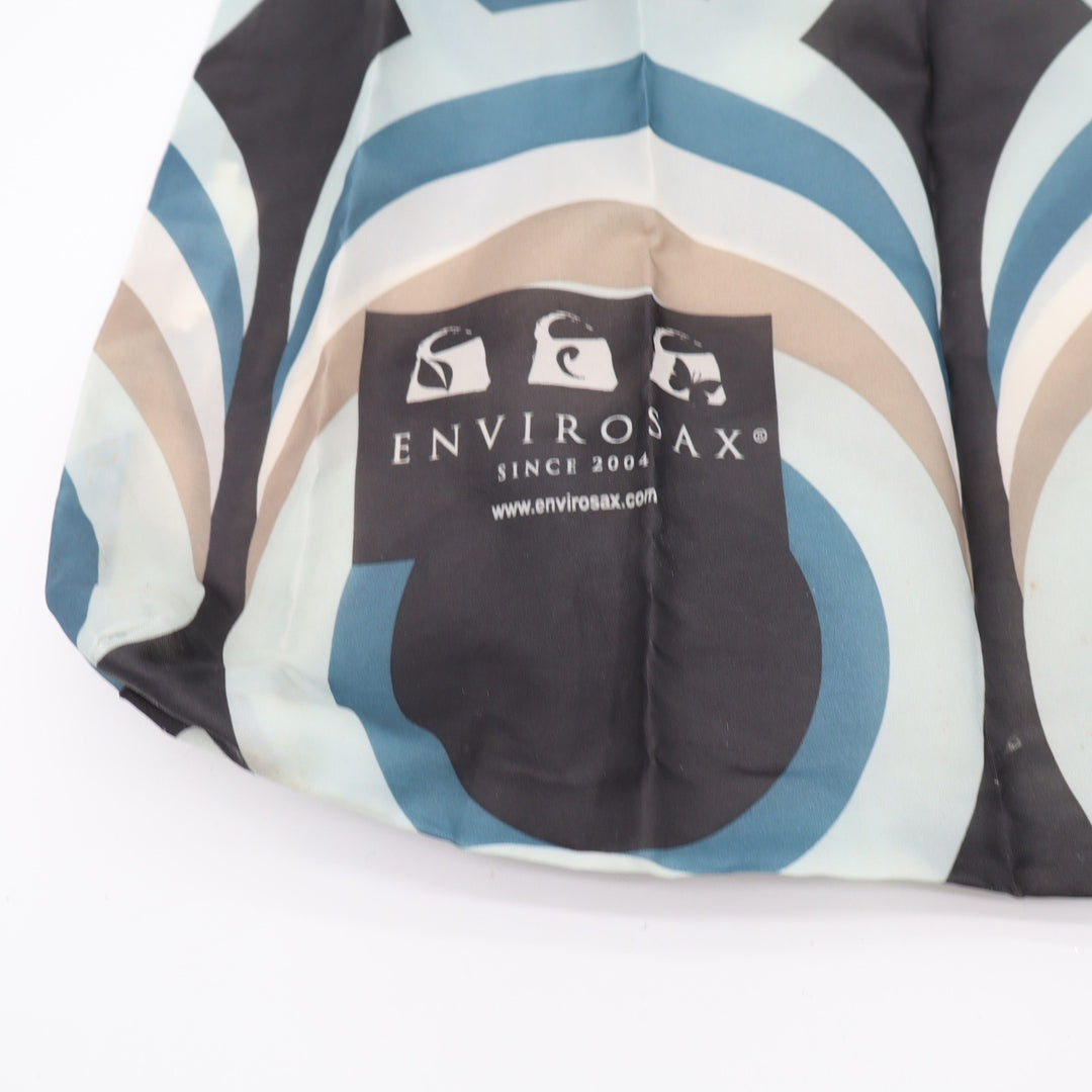 Envirosax Tote Bag Unisex O/S Retro Geometric Swirl Blue Tan Foldable Good