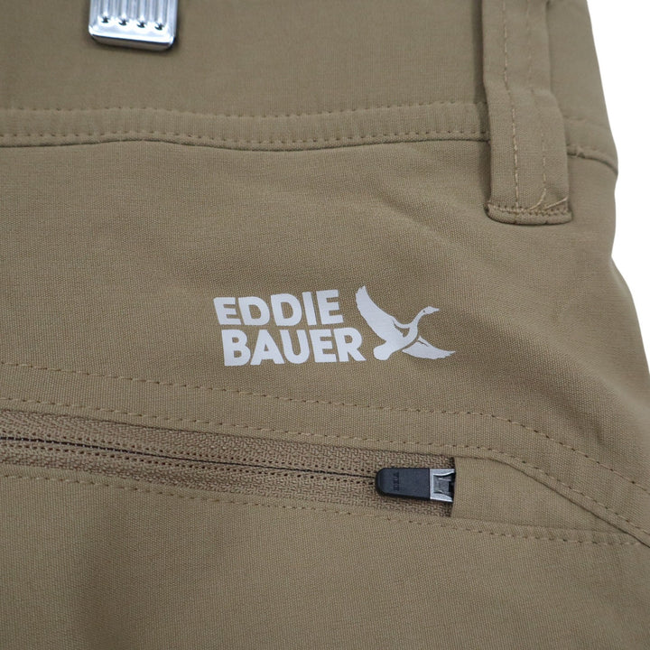 Eddie Bauer Mens 36x34 Fleece Lined First Ascent Guide Pants Tan Hiking Stretch