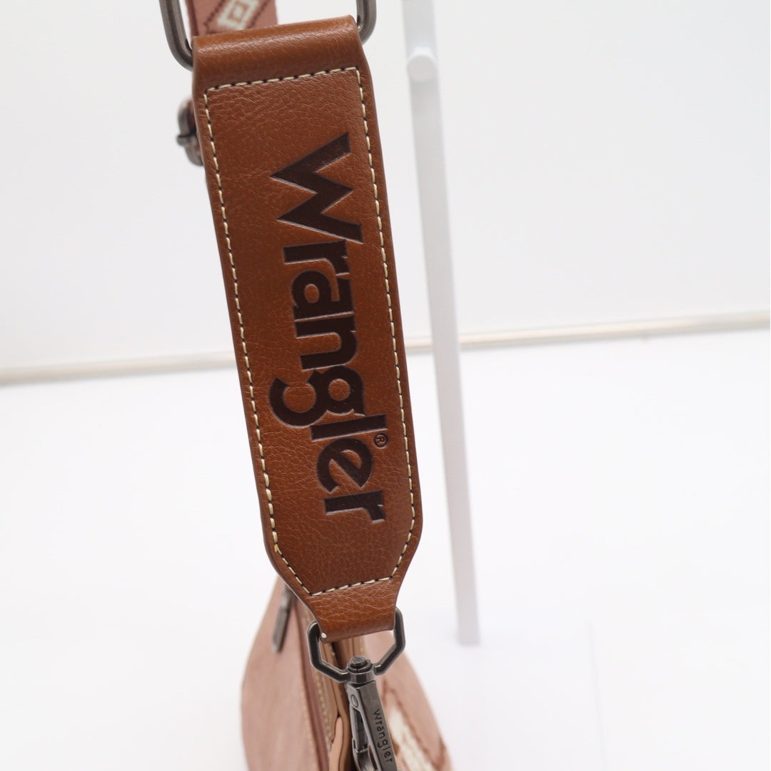 Wrangler Dusty Rose Western Aztec Crossbody Bag