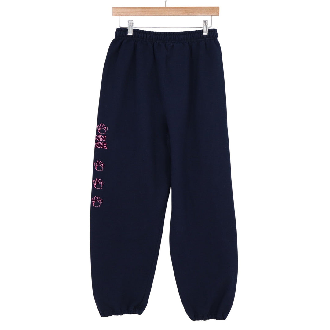 Gildan Penn State Navy Blue Pink Paw Print Graphic Sweatpants Joggers