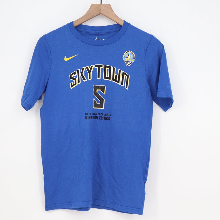Nike Chicago Sky Angel Reese Rebel Edition Blue Youth Large T-Shirt 5 SkyTown