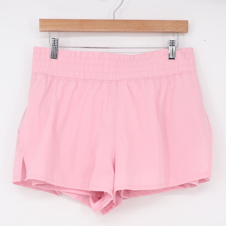 90 Degree by Reflex Shorts Womens N/A Running Pink Smocked Waist Excellent