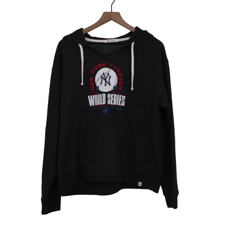 47 Brand New York Yankees World Series Hoodie Black Mens XL MLB Sweatshirt 9928