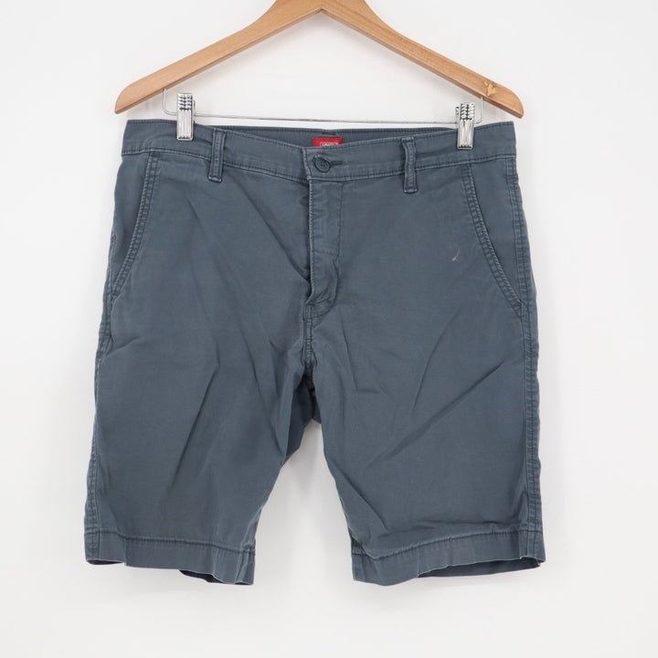 Levi's XX Chino Short Mens 32 Teal Cotton Stretch Zip Fly Slash Pockets Outdoor