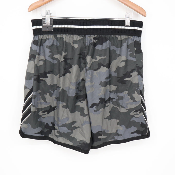 Adidas Basketball Crazylite Camo Shorts Mens Medium 7 Inseam Grey NEW