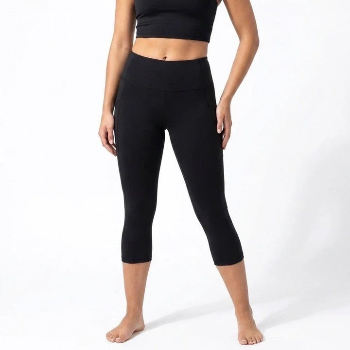 DSG Womens High Rise Capri Leggings Black XS NWT