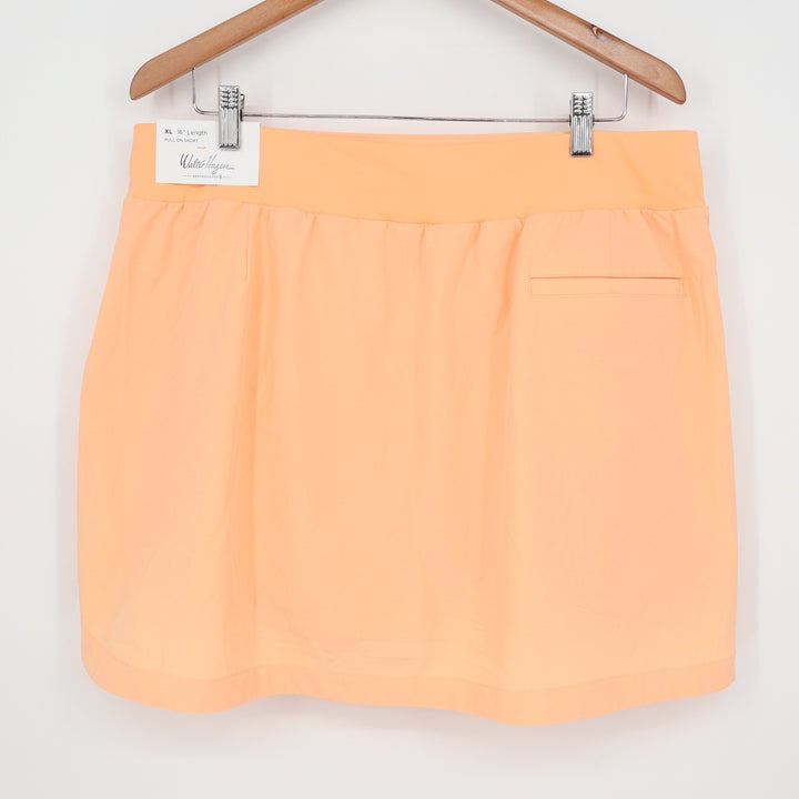 Walter Hagen Womens XL Peach Fuzz P11 16" Lightweight Core Skort
