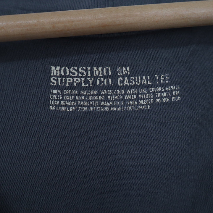 Mossimo Supply Co Womens Medium Gray V-Neck Elbow Sleeve Cotton Casual Tee Shirt