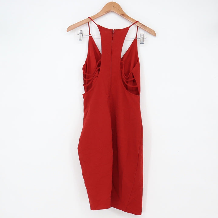 Charlotte Russe Dress Women S Red Strappy Racerback Tulip Good