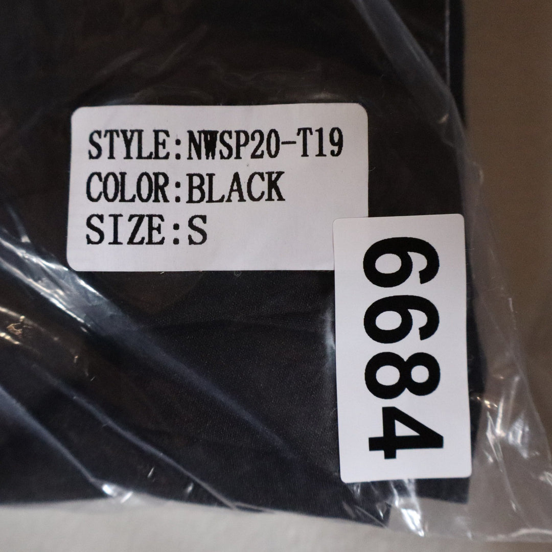 Naked Wardrobe The Statement Black Puff Sleeve Crop Top Square Neck NWSP20-T19 S