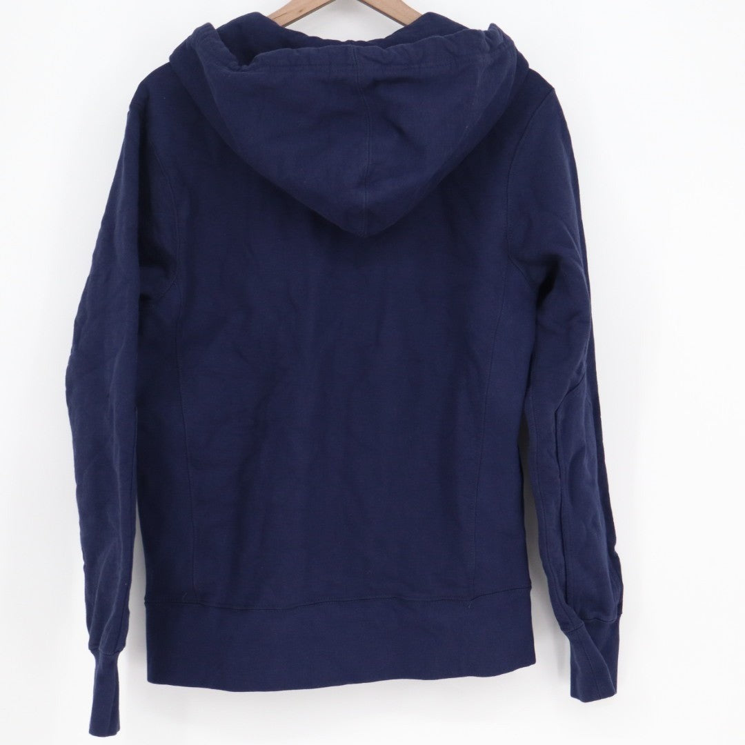 American Giant Classic Hoodie Men Small Blue Full Zip Cotton Fleece Long Sleeve