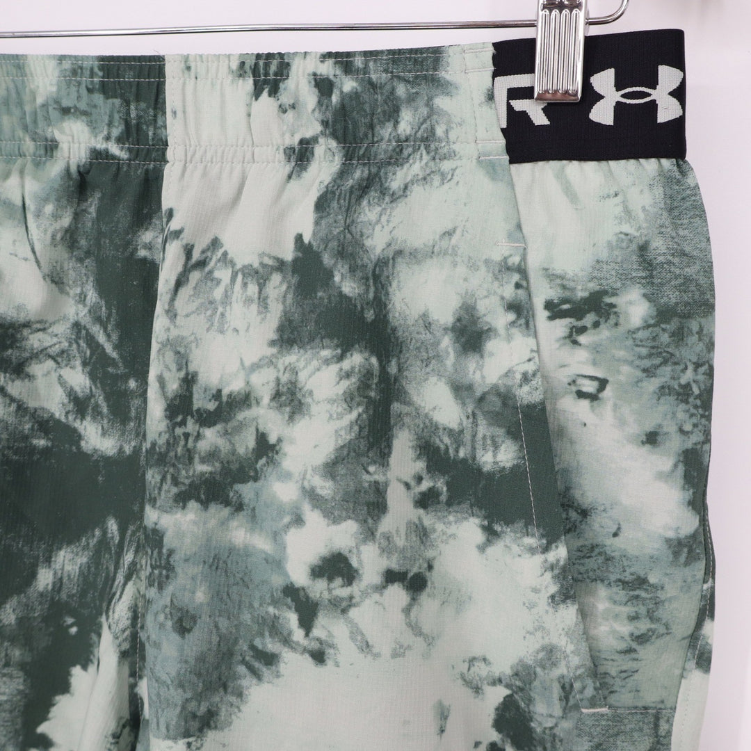 Under Armour Mens Vanish Woven 6in Printed Training Shorts Green Tie Dye