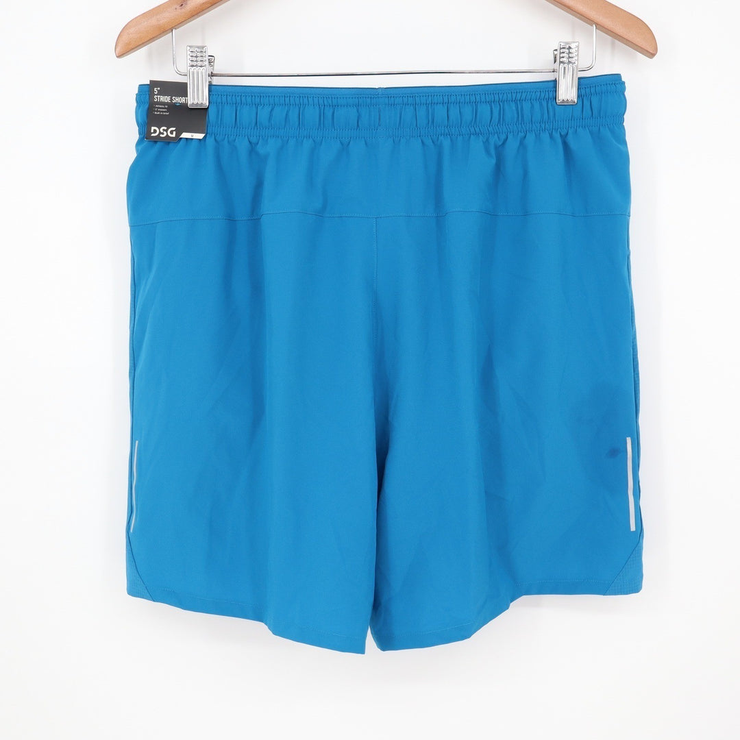 DSG Mens 5" Stride Running Shorts Blue Gleam Medium NWT