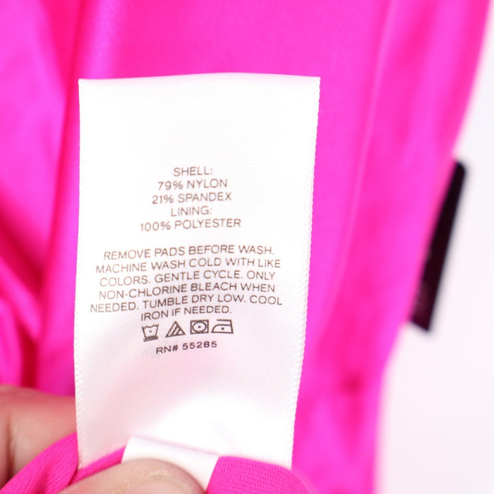 Express Hot Pink Cutout Tie Front Maxi Dress Size M NWT