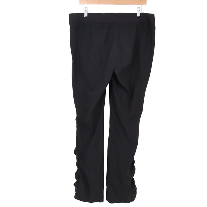 Old Navy Pants Womens L Activewear Black Ruched Side Good