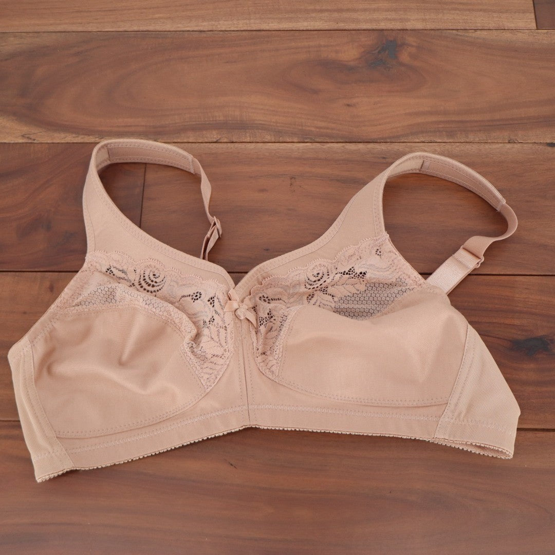 Glamorise MagicLift Minimizer Bra Womens 36C Blush Stretch Adjustable Strap