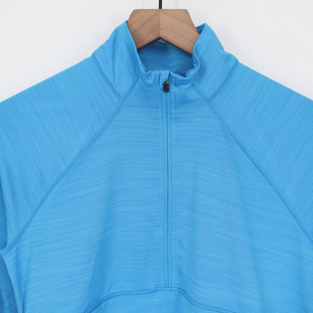 DSG Womens Movement 1/4 Zip Pullover Aqua Blue Heather Size S NEW