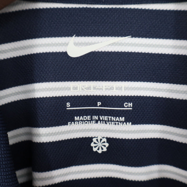 Nike Mens Dri-FIT Golf Polo Shirt Navy Blue White Striped DH0835-451 Small NWT