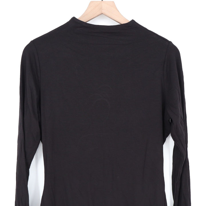 Naked Wardrobe Black Mock Neck Long Sleeve Mini Dress  1X
