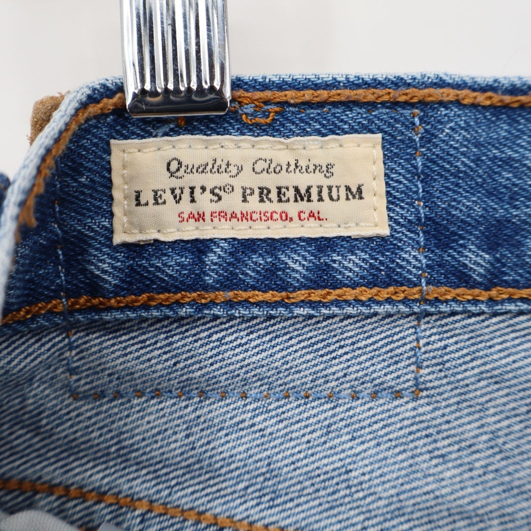 Levi's Shorts Womens 27 501 Original Premium Blue Distressed Cut Off Excellent