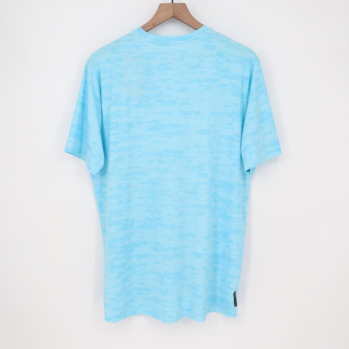 Under Armour Mens Rush Vanish Energy Printed SS Training Shirt Blue L