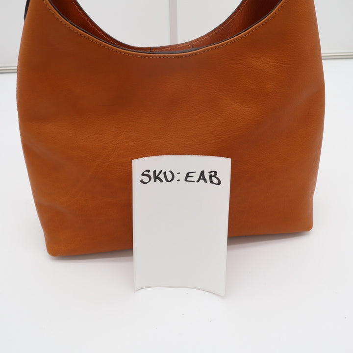 Womens Handbag Brown Leather Inner Pocket Single Strap Shoulder Bag