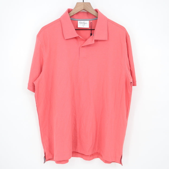 Walter Hagen Clubhouse Solid Pique Polo Mens XL Pink Rouge Short Sleeve