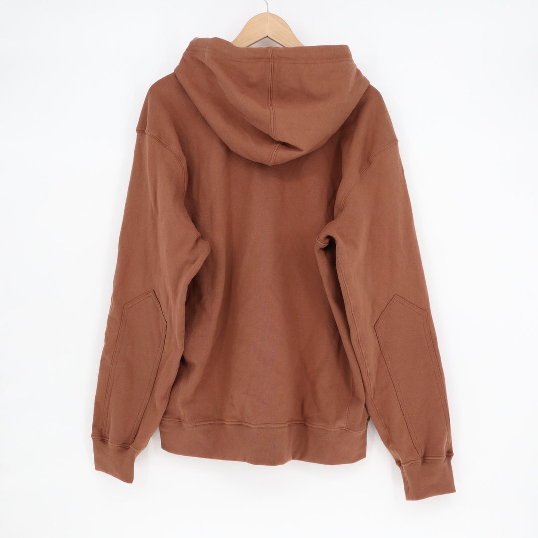 American Giant Relaxed Classic Hoodie Mens Medium Rust Full Zip Cotton Fleece
