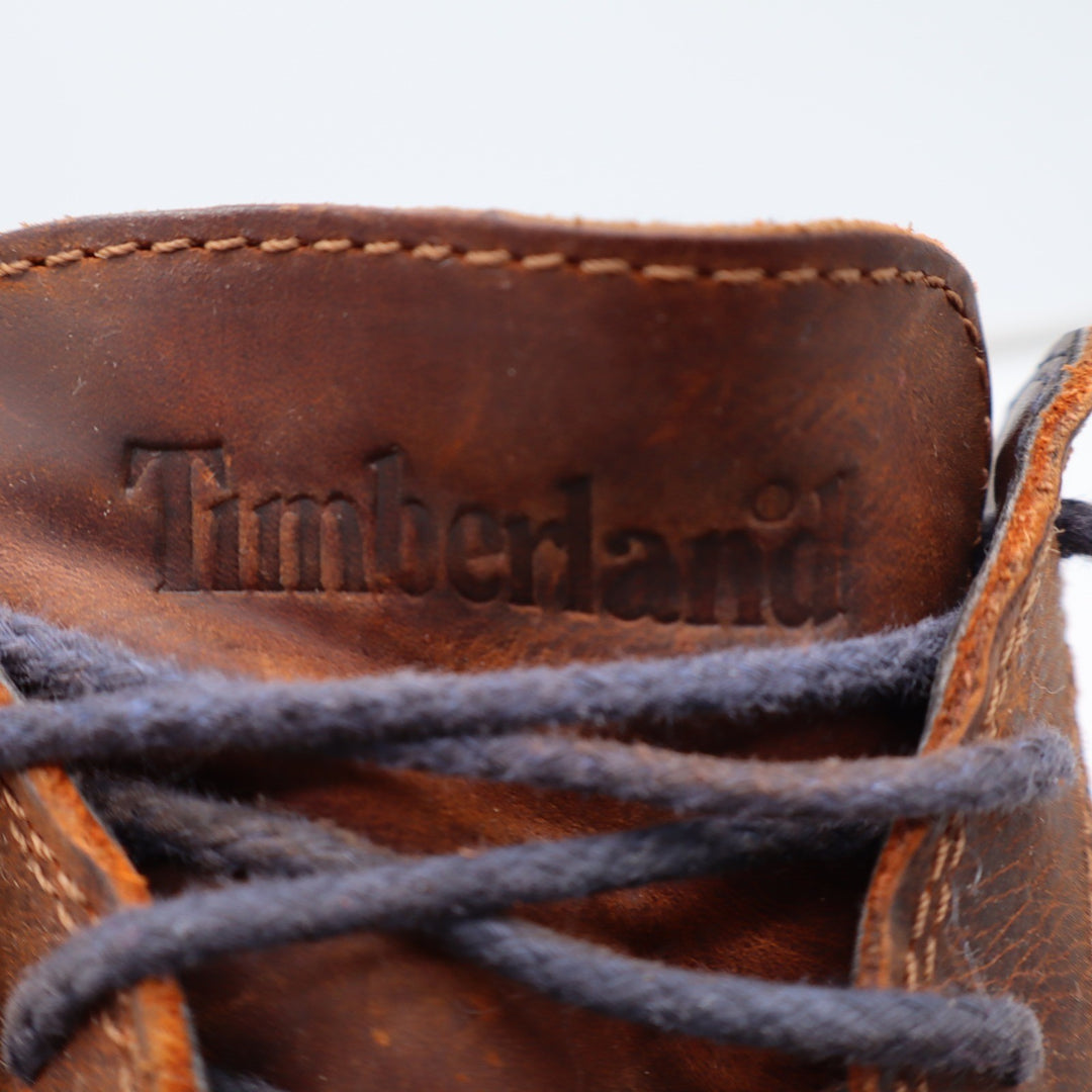 Timberland Oxford Mens 10 A11IW Brown Leather Lace Up Casual Good