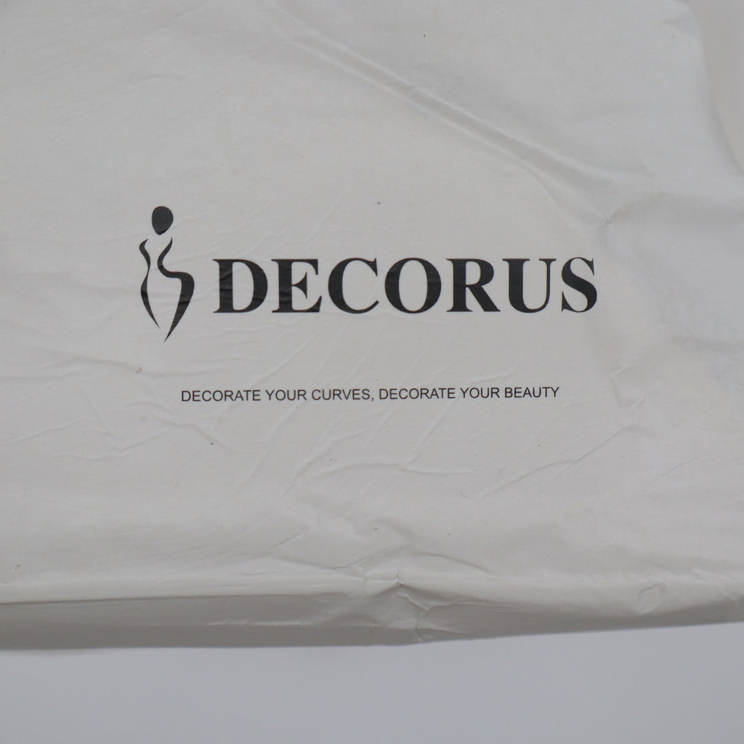 Decorus Women Beige Backless Plunge Shapewear Bodysuit XXL