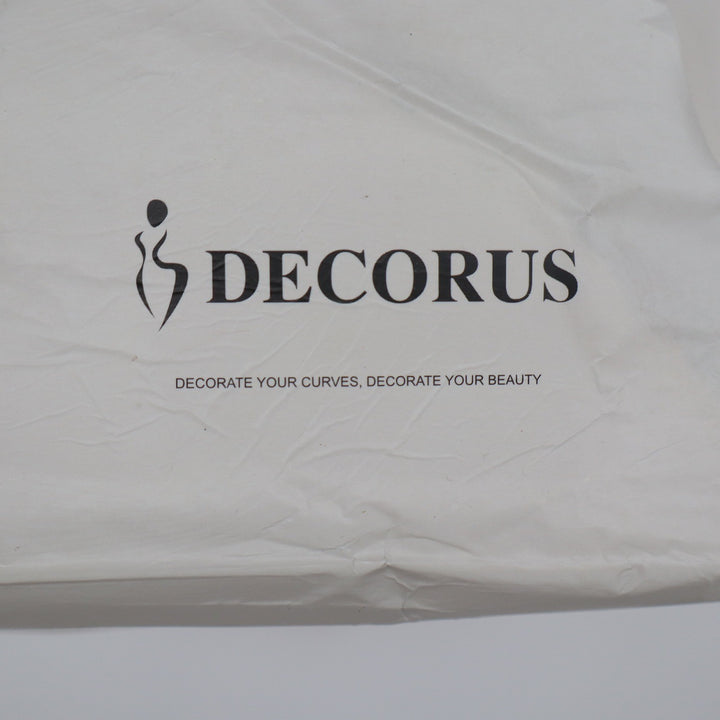 Decorus Women Beige Backless Plunge Shapewear Bodysuit XXL