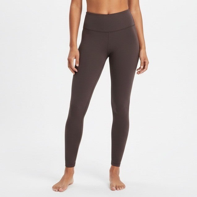 Felina Sueded Athletic Legging Womens XL Plum Stretch Elastic Waist Skinny Leg