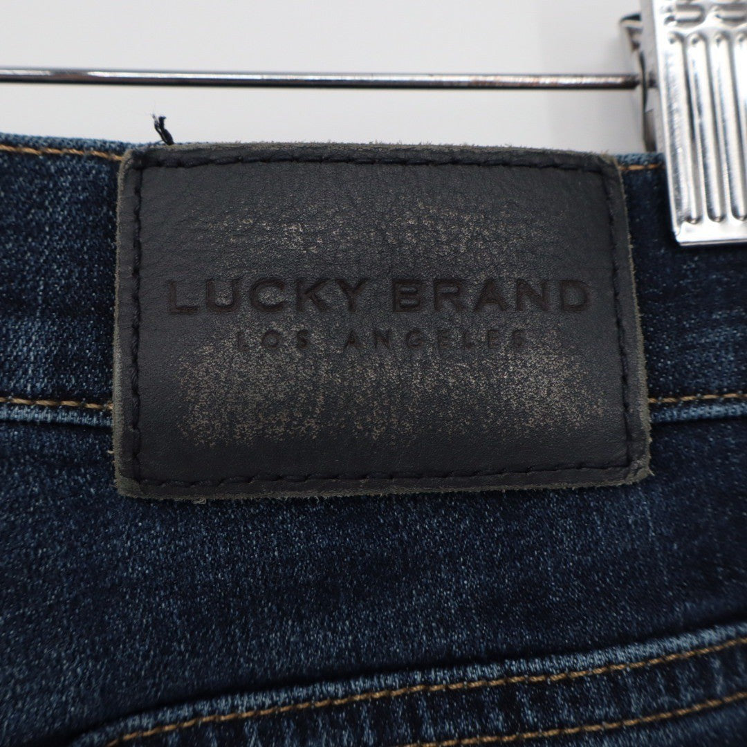 Lucky Brand Mens Jeans Dark Wash Slim Fit Cotton Blend Coolmax Lycra Size 30x32
