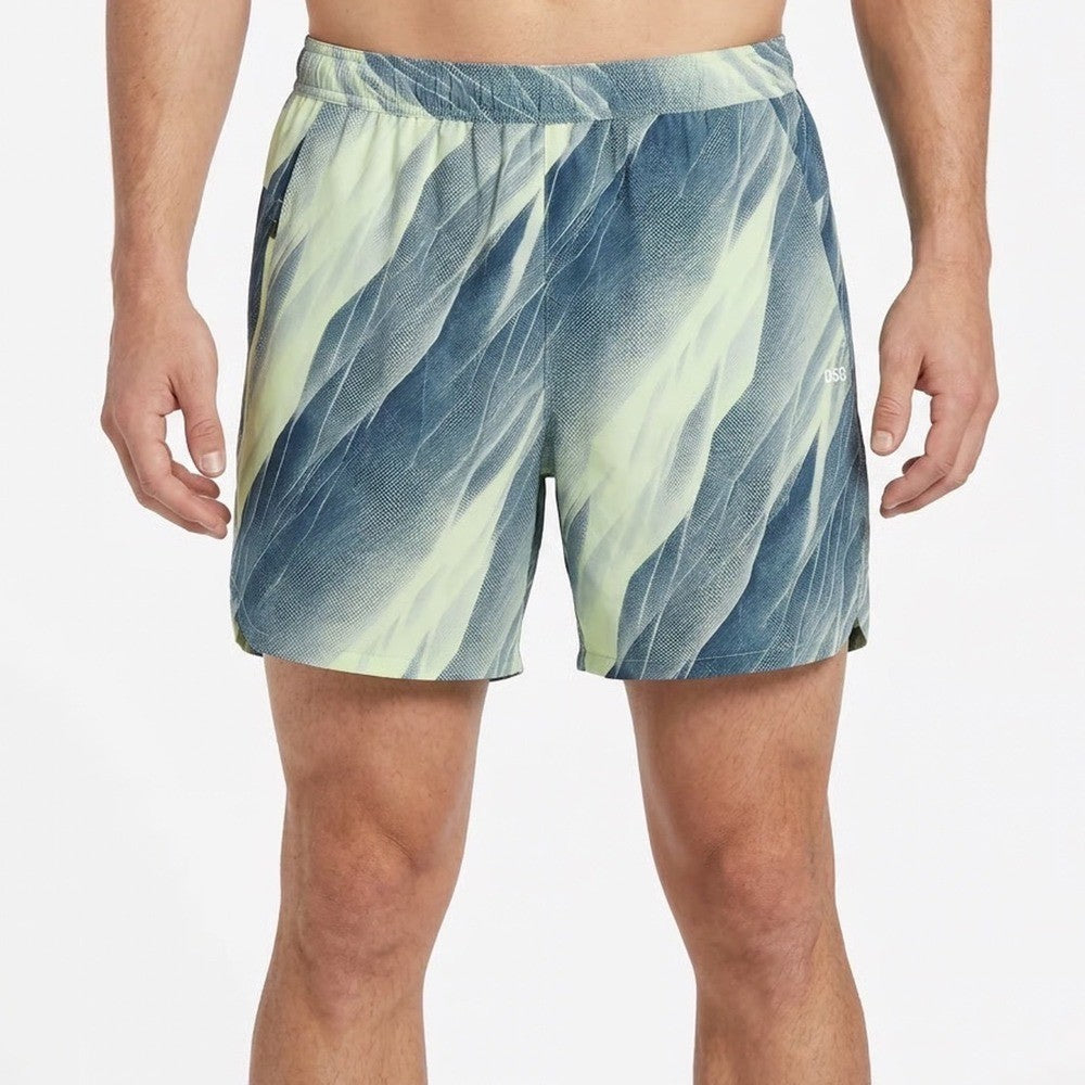 DSG Mens 6" Agility Short AI Formations Uni Navy Abstract Print Small NEW